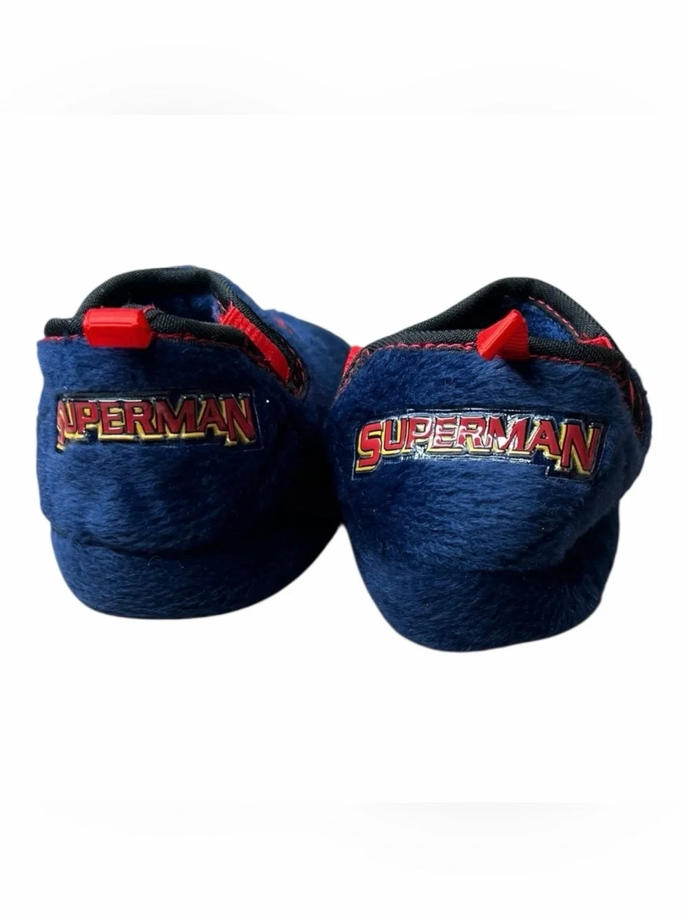 Superman DC 2006 Vintage Kids Soft Sole Slippers Sz 5-6 Small